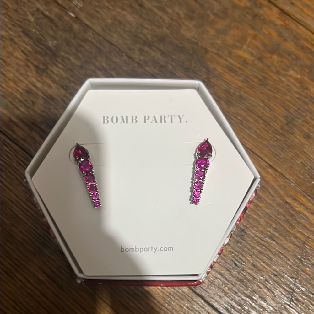 Bomb Party Pink Earrings